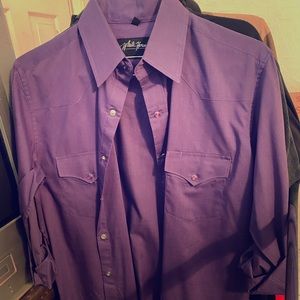 Classy white horse western shirt